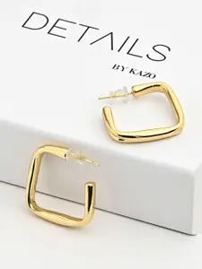 Kazo Gold-Plated Square Hoop Earrings