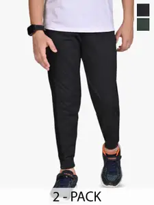 BAESD Boys Pack Of 2 Cotton Mid Rise Joggers