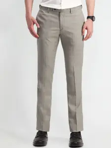 Arrow Men Textured Urban Slim Slim Fit Trousers