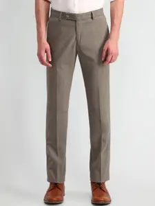 Arrow Men Textured Urban Slim Fit Formal Trousers