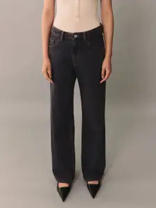 MANGO Women Acid Wash Straight Fit Jeans