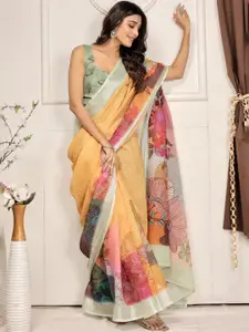 RACHNA Floral Zari Ready to Wear Saree