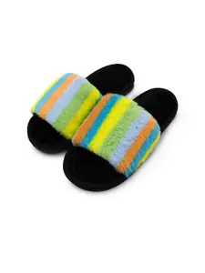 JENNA Women Striped Room Slippers