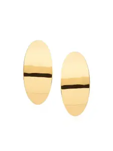 Kazo Gold-Plated Contemporary Drop Earrings
