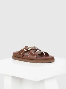 Oroh Women Open Toe Flats with Tassels