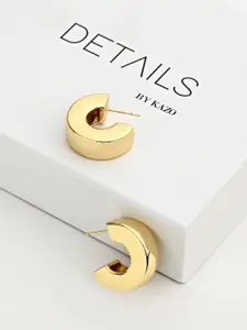 Kazo Gold Plated Circular Hoop Earrings