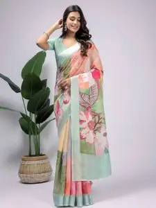 RACHNA Floral Zari Ready to Wear Saree