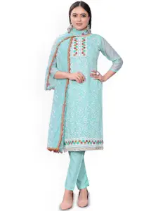 Maroosh Floral Embroidered Unstitched Dress Material