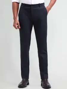 Arrow New York Men Textured Urban Slim Slim Fit Trousers