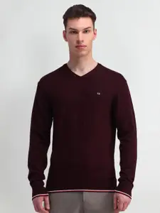 Arrow Sport Men Solid Cotton Pullover