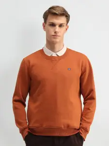 Arrow Sport Men Cotton Brand Logo Printed Pullover Sweatshirt