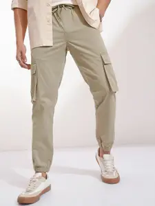 HIGHLANDER Men Slim Fit Easy Wash Joggers Trousers