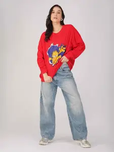 THE CLOTHING FACTORY Women Printed Sweatshirt