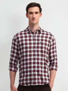 Arrow Sport Men Manhattan Slim Fit Opaque Checked Casual Shirt