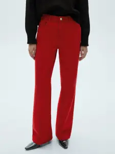 MANGO Women Coloured Regular Fit Cotton Jeans