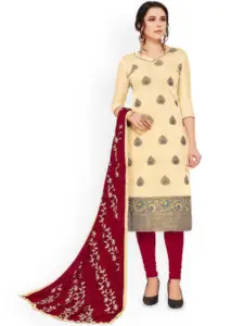 Maroosh Ethnic Motifs Embroidered Unstitched Dress Material