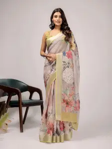 RACHNA Floral Zari Ready To Wear Saree