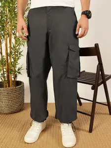 Thomas Scott Men Classic Loose Fit Cargos Trousers