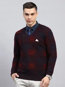 Monte Carlo Men Checked Woollen Pullover