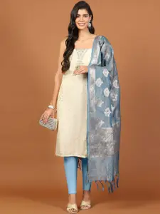 Meena Bazaar Embroidered Unstitched Dress Material