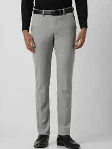 Van Heusen Men Mid-Rise Slim Fit Trousers