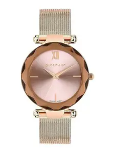 GIORDANO Women Dial & Stainless Steel Bracelet Style Straps Analogue Watch GZ-60042-44