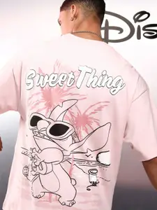 HIGHLANDER Disney Men Stitch Short Sleeve Oversized Drop Shoulder Tshirt