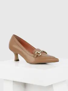 Oroh Women Leather Party Kitten Pumps