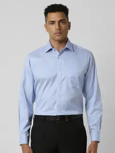 Van Heusen Men Spread Collar Textured Cotton Formal Shirt