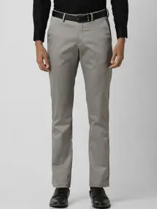 Van Heusen Men Slim Fit Cotton Formal Trousers