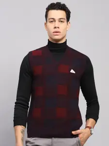 Monte Carlo Men Checked Woollen Sweater Vest