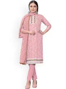 Maroosh Embroidered Thread Work Unstitched Dress Material