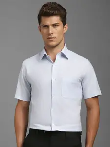 Louis Philippe Men Classic Spread Collar Micro Ditsy Printed Cotton Formal Shirt