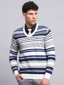 Monte Carlo Men Striped Woollen Pullover
