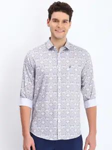 Allen Solly Men Spread Collar Floral Printed Cotton Slim Fit Casual Shirt