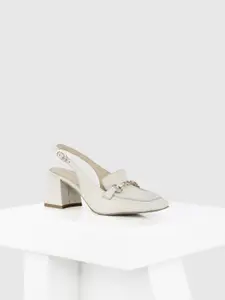 Oroh Leather Party Block Pumps
