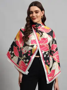 Ravaiyaa Women Floral Printed Satin Scarf