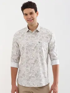 Allen Solly Men Spread Collar Floral Printed Cotton Casual Shirt