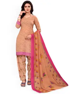 Maroosh Floral Embellished Unstitched Dress Material