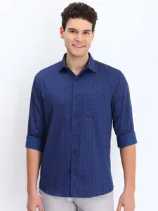 Allen Solly Men Spread Collar Ethnic Motifs Printed Cotton Slim Fit Casual Shirt