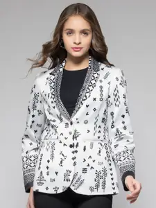 SHAYE Notched Lapel Slim-Fit Single Breasted Blazer