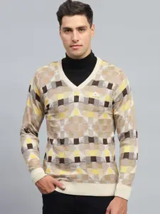 Monte Carlo Men Checked Woollen Pullover