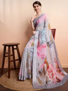 RACHNA Floral Zari Ready to Wear Saree