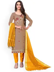 Maroosh Ethnic Motifs Embroidered Sequinned Unstitched Dress Material