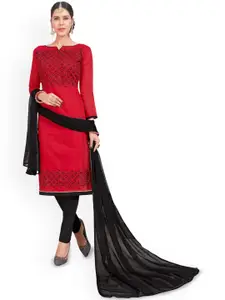Maroosh Embroidered Thread Work Unstitched Dress Material