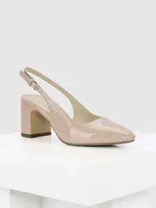 Oroh Leather Party Block Pumps