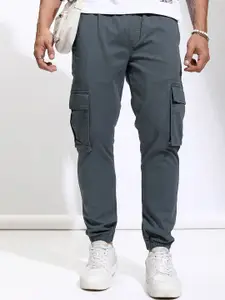 HIGHLANDER Men Slim Fit Easy Wash Joggers Trousers