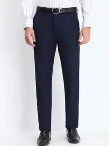 Allen Solly Sport Men Solid Slim Fit Formal Trousers