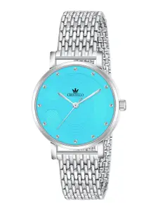 CRESTELLO Women Dial & Stainless Steel Straps Analogue Watch CR-WT159-BLU-CH