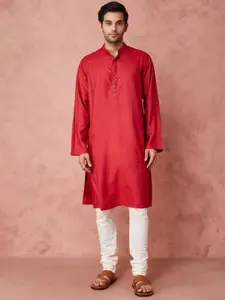 Fabindia Band Collar Straight Kurta